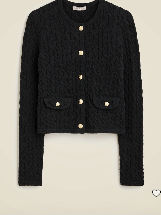 J. Crew Sweaters - J.Crew Odette Cable Knit Cardigan in Cotton Blend Boucle